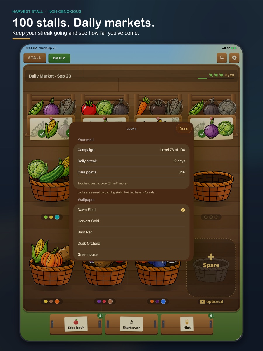Harvest Stall on iPad, screenshot 6